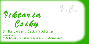 viktoria csiky business card