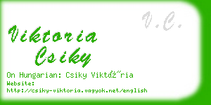 viktoria csiky business card